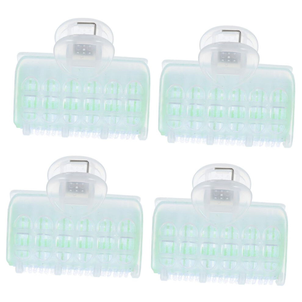 Large Self Grip Hair Rollers 4pcs for Long Hair DIY Voluminous Waves Plastic Curlers Salon Styling