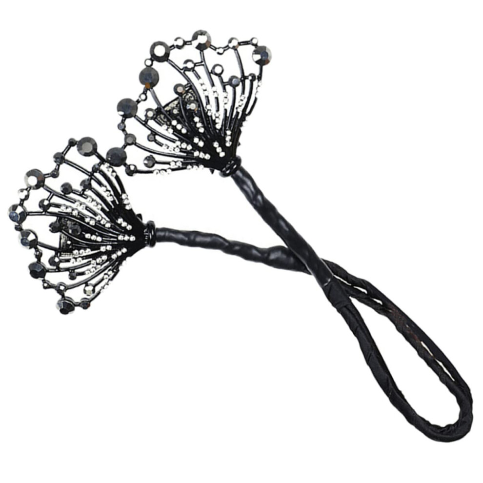 Hair Bun Maker with Rhinestones for Women, Secure Grip, Easy Ballet Bun Styling, Elegant Updo Tool