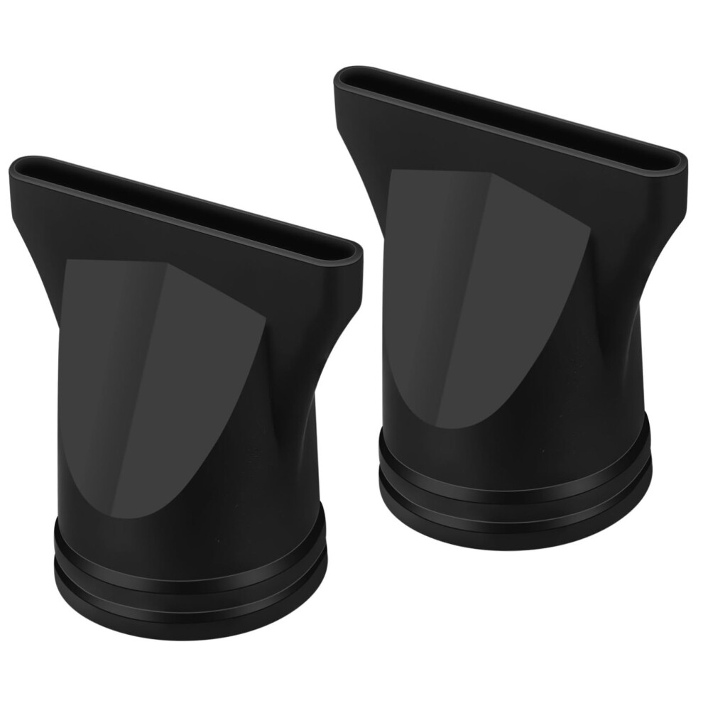 Black 2Pcs Universal Hair Dryer Diffuser And Heat Resistant Nozzle For Curly Hair Styling
