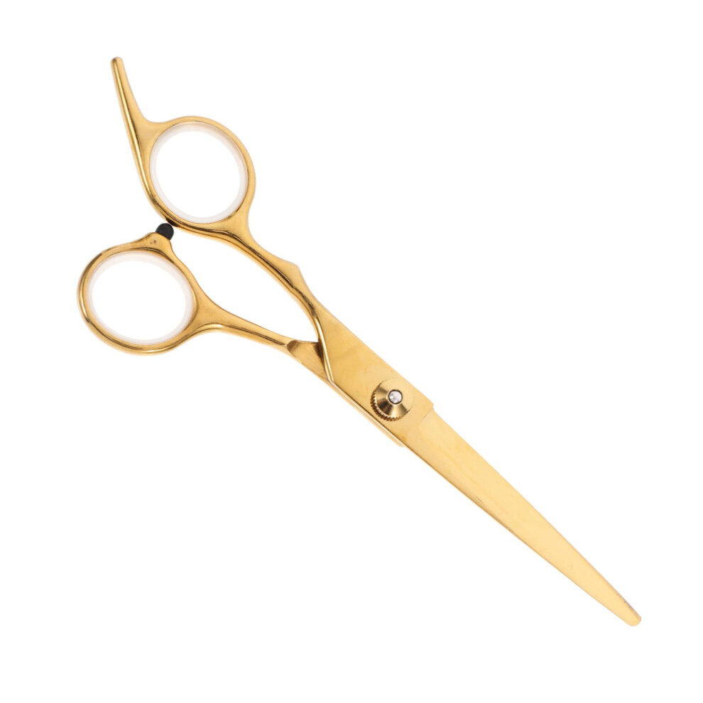 Gold Lefthanded Hair Cutting Scissors Set Professional Barber Shears Stainless Steel