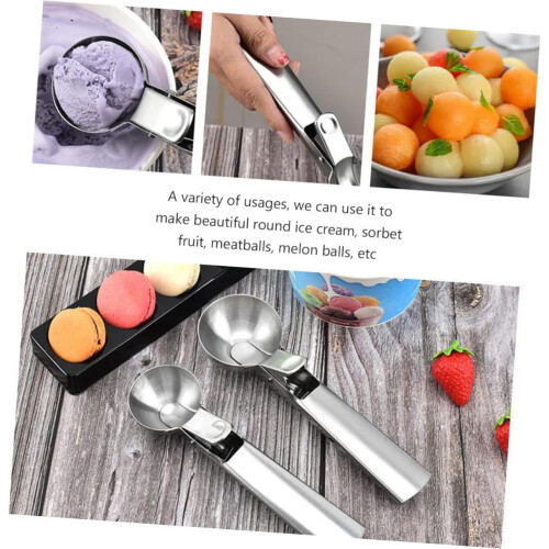 Large Stainless Steel Ice Cream Scoop for Fruit Multipurpose RustResistant Dessert Tool 2