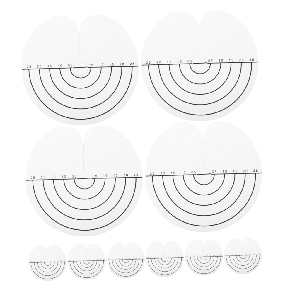 Unisex Hair Extension Heat Shield With Measurement Markings, Transparent Fusion Tool Guard, 100Pcs