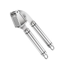 Garlic Press Stainless Steel Crusher for Ginger with Ergonomic NonSlip Handle Easy to Clean