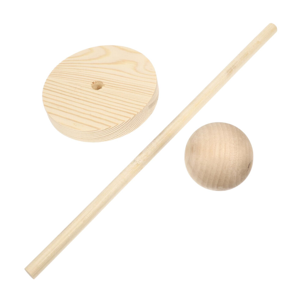 Unisex Wooden Wig Stand Holder With Stable Styling Support For Travel Display Hats And Headpieces