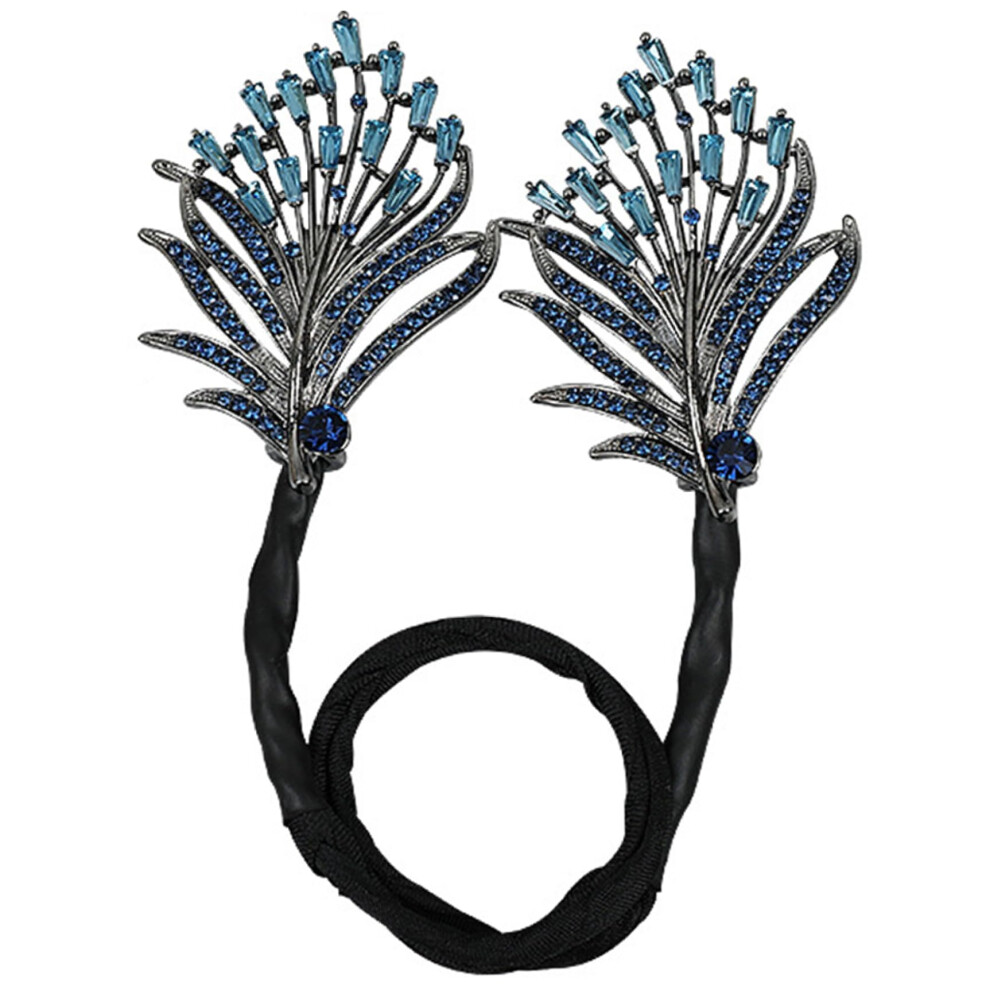 Hair Bun Maker Elegant French Twist Styling Tool with Rhinestone Clips for Secure AllDay Hold