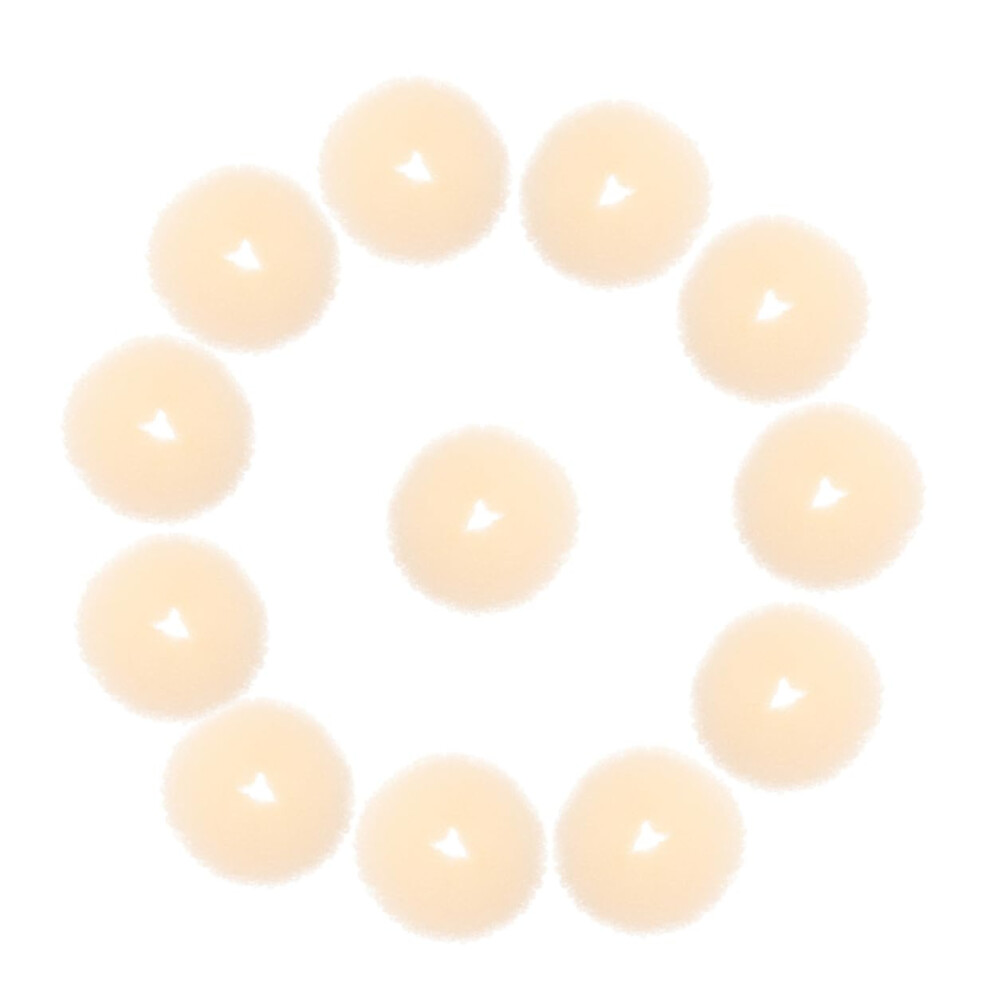 Hair Bun Maker Set of 12  Small Donut Bun Shaper for Women, Fast Styling for Dance and Work