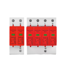 SPD Surge Protector 2P 4P for Low Voltage AC Power, Lightning Protection Device 20kA 40kA 60kA