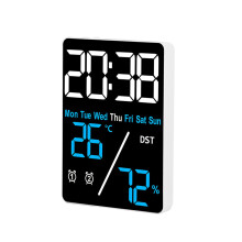 Weather Station with Alarm Clock, Digital Hygrometer Thermometer, Indoor Outdoor Climate Monitor