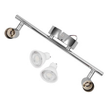 Chuangji 85-240V 2*3W White Light LED Rotary Indoor Living Room Decorative Spotlight Headlamp For Roof Absorbing Mirror Bulb Included