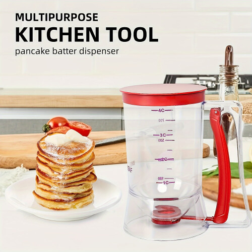 1pc Pancake Cupcake Batter Dispenser - Collapsible Separator for Perfect Baking