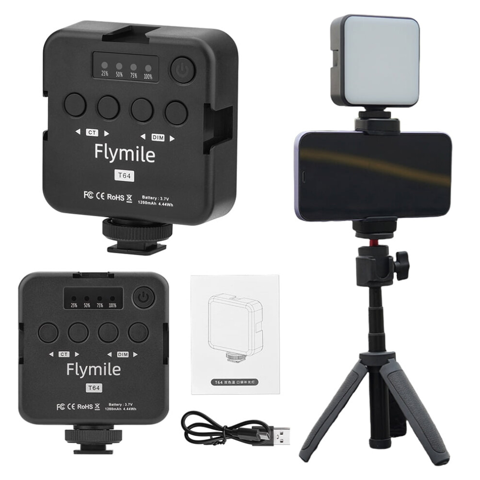Jixopn Full Color Pocket 1200Mah Full Color Fill 2500-9000K 20 Effects For Insta360 X4 Pocket 3/Ace Pro Light 9180479508076