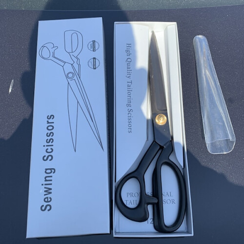 Professional tailor's scissors for PC, sewing scissors 23 cm + free thread 2