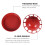 2PCS Automatic Poultry Water Bowl Chick Drinker (Red) 2