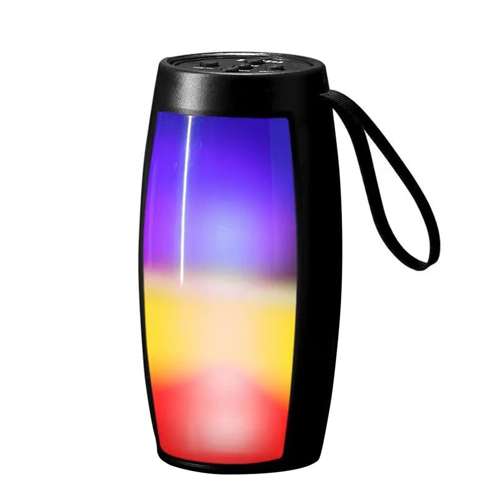 Paveos Bud Mini Rgb Tooth Speaker, Portable Colorful Luminous Audio Receiver, Compatible With Gift For Kids Blue/Black 9180479508243