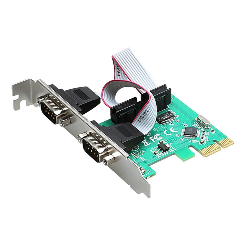 For 2 Port Rs232 Rs-232 Serial Port Com To Pci-E Pci Express Card Adapter Converter Wch Ch382l 9180479508281