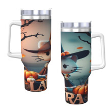 Hello Kitty 40oz H2.0 Stainless Steel Vacuum Insulated Tumbler With Lid And Straw For Water, Iced Tea Or Coffee, Smoothie