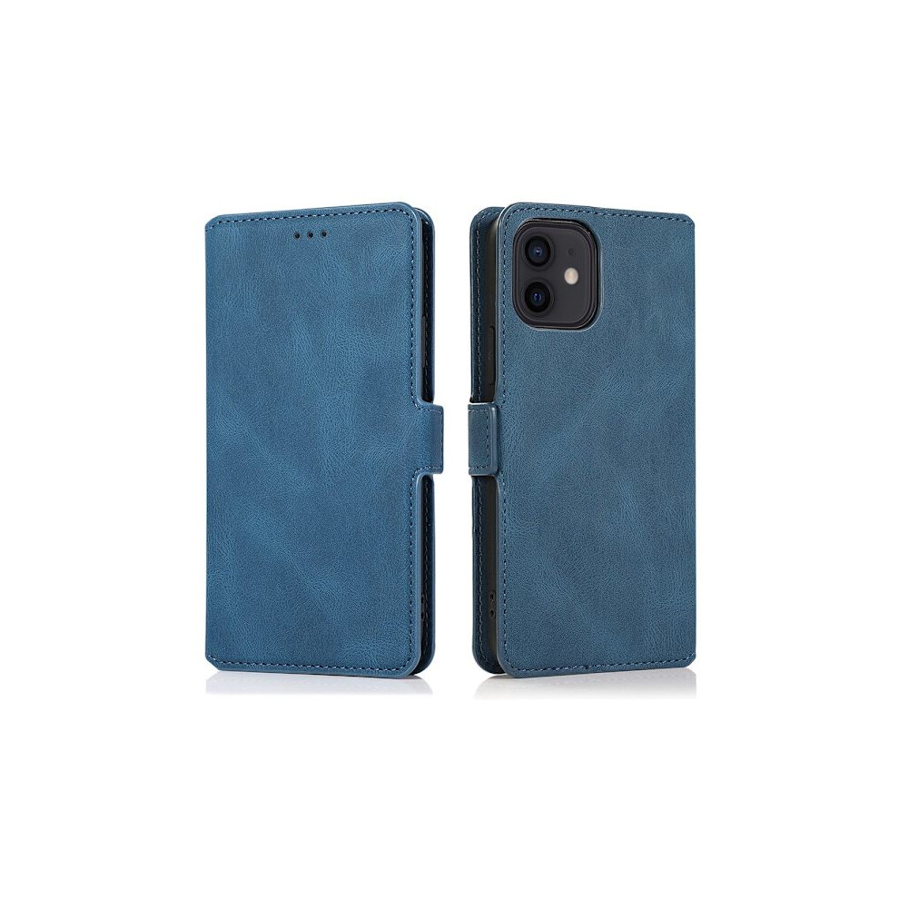 Compatible With Iphone 12 - Stylish Floveme Wallet Case Dark Blue 9180479509066