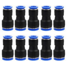 Pneumatic Connector Air Hose Connectors Brake Fittings Tube Abs Quick Release Accessories Through Trachea 10 Pcs