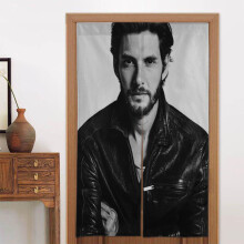Ben Barnes Door Curtain for Doorway, Pattern Print Blackout Privacy Window Curtain, Room Divider Curtain Tapestry Home Decor, 34" W X 56" L