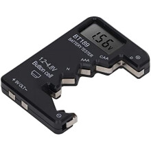 Batteries Liife Checker, Sensitive Battery Checker Easy Operation Wide Compatibiltiy LCD Screen Portable High Accuracy Durable for 1.5V 3V 9V (Black)