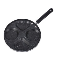 Egg Frying Pan Pan 4- Cup Egg Frying Pan Non Swedish Pancake Plett Crepe Multi Egg Frying Pan Black
