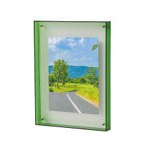 Lohuatrd Photo Frame Vibrant Floating Acrylic Picture Frame Desk Wall Art Frame for Gallery Home Office Decoration