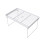 White Wire Stackable Foldable Storage Rack, Compatible with Kitchen, Desk, Countertops - Space Saving Shelf Holder 1