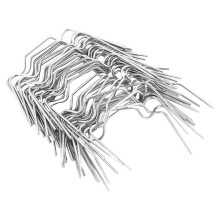 50 pcs. Stainless Steel Greenhouse Clamps Spring Wire Glass Frame Fixing Clamp Silver
