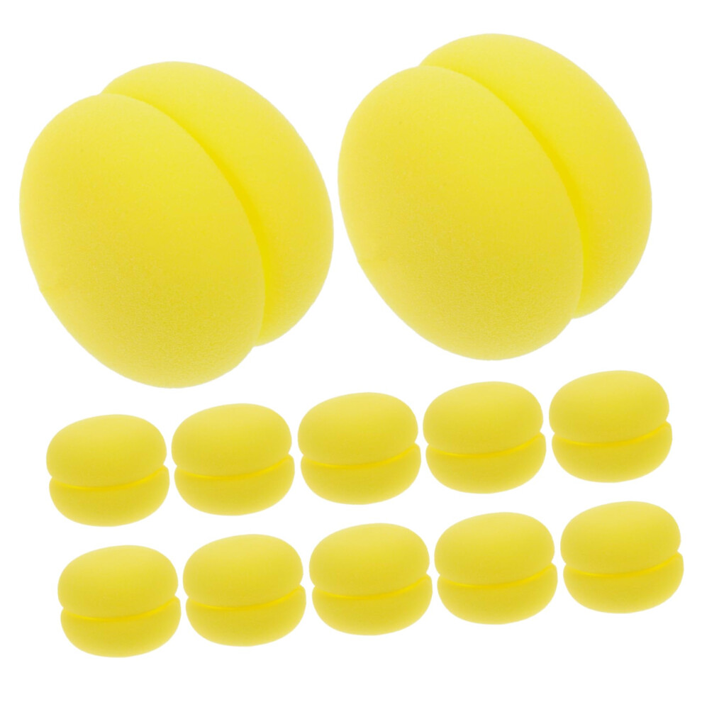 Sponge Hair Curlers Set 12pcs Heatless Foam Rollers for Overnight Curls and Gentle Hair Styling