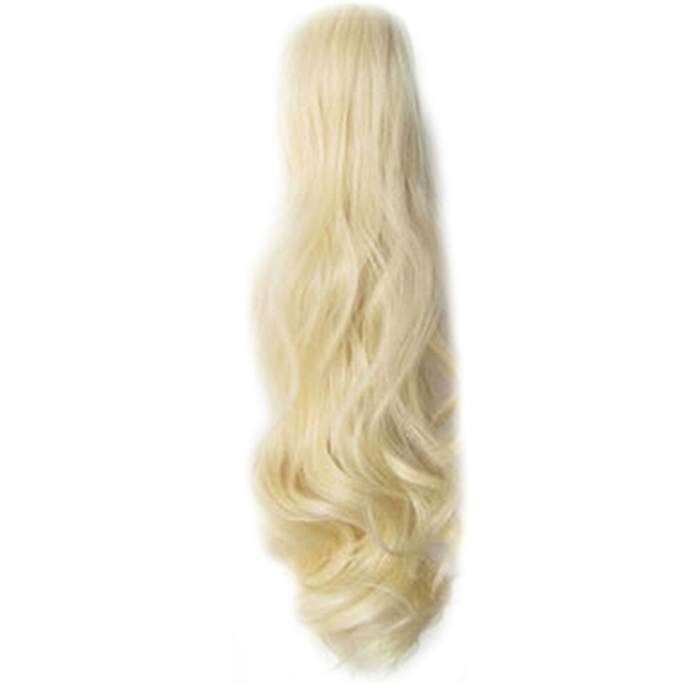 Jygee 55cm Women Girls Long Curly Wavy Ponytail Extension Synthetic Hair Piece Clip Hair Extensions 18