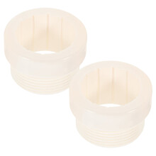 Swimming Pool Umbrella Stabilizer 2 Pcs Deck Adapter Pole Threaded Stand Plug Plastic White