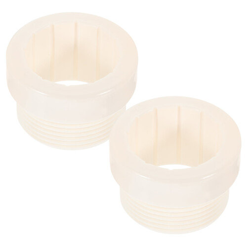 Swimming Pool Umbrella Stabilizer 2 Pcs Deck Adapter Pole Threaded Stand Plug Plastic White
