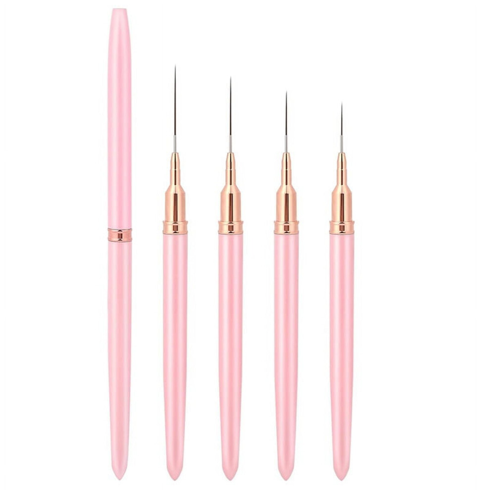 Nail Art Liner Brushes, 5Pcs Painting Nail Art Brush Set Nail Dotting Drawing Tool Nail Art Design Brush Detail Brush