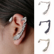 Jacenvly 2024 New Gifts European and American Fashion Gothic Punk Black Crow Earrings Father'S Day Gifts for Husband