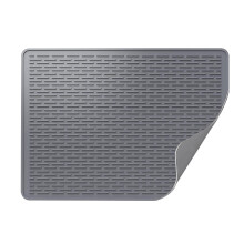 Silicone Dish Drying Mat for Kitchen, Non-Slip & Heat Resistant, Compatible with Dish Drying Rack, Easy Clean