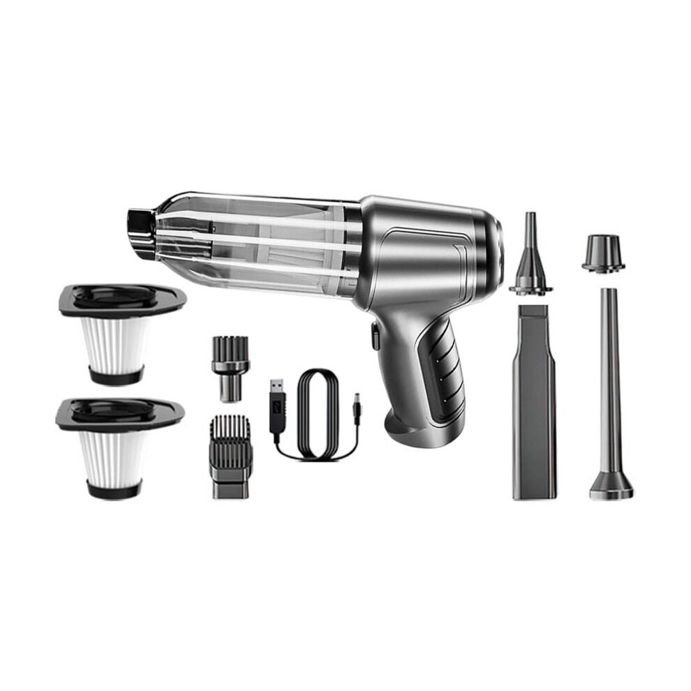 Protable Vacuum Cleaner Cordless Handheld Vacuum For Auto Computer Car Argent Grey 9557311706028