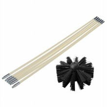 Ruibeauty Chimney Pipe Inner Wall Cleaning Brush Bendable Electric Drill Cleaning Brush
