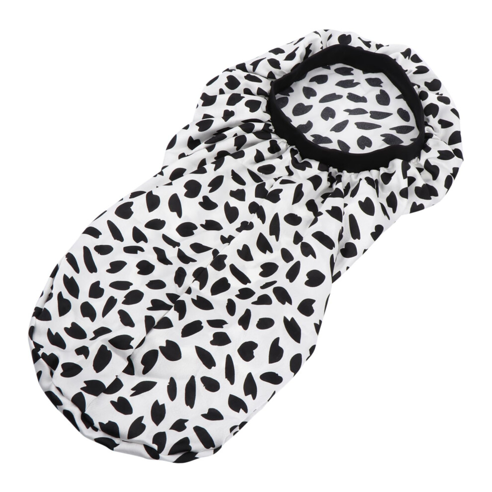 Satin Sleep Bonnet for Curly Hair, Large Silk Hair Wrap with Elastic Fit and Frizz Reduction