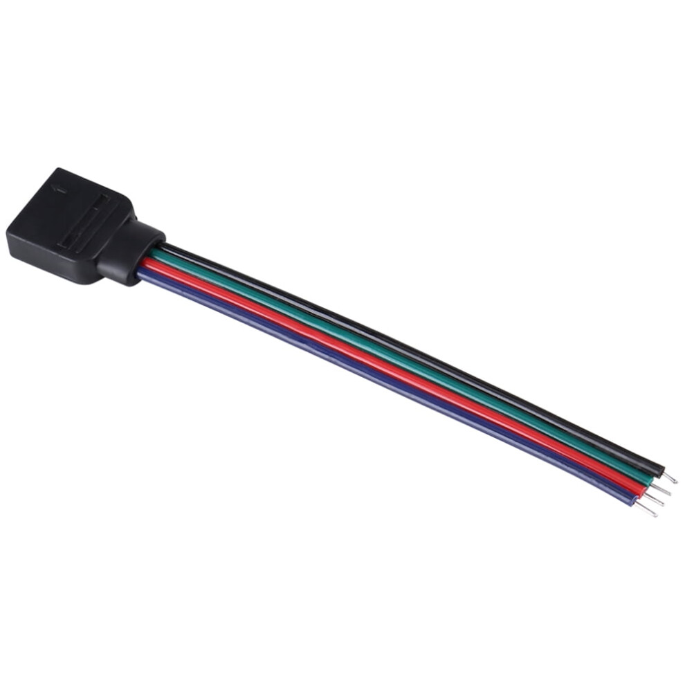 Connector Wire - Delaman 4 Pin Cable Connector Wires For 5050/3528/3014 Rgb Led Strip Lights 10Cm Length, 20Pcs(Female) 9130661621175