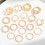 18pcs Ring Set Knuckle Ring BLACK black 3