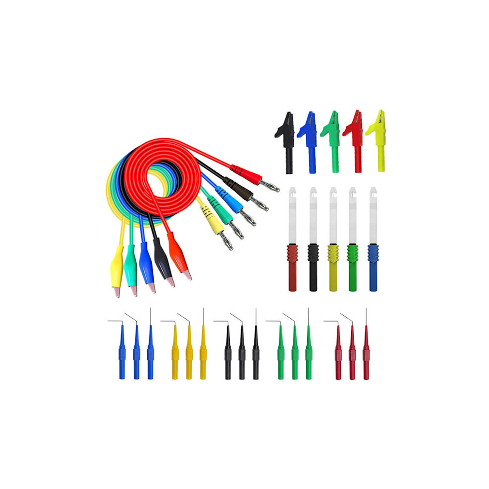 30 In 1 Back Probe Kit Back Probe Banana-Plug To Alligator Clip Circuit Test 9130661624923