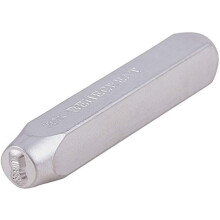 6mm 1/4" Flower Metal Design Stamps Matte Hard Carbon Steel Punch Stamping Tool for Jewelry Leather Wood Crafting