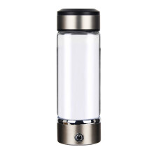 420ML Hydrogen Water Ionizer Cup - Portable, Rechargeable, Rapid Electrolysis, Hydrogen-rich Water Maker Glass Bottle