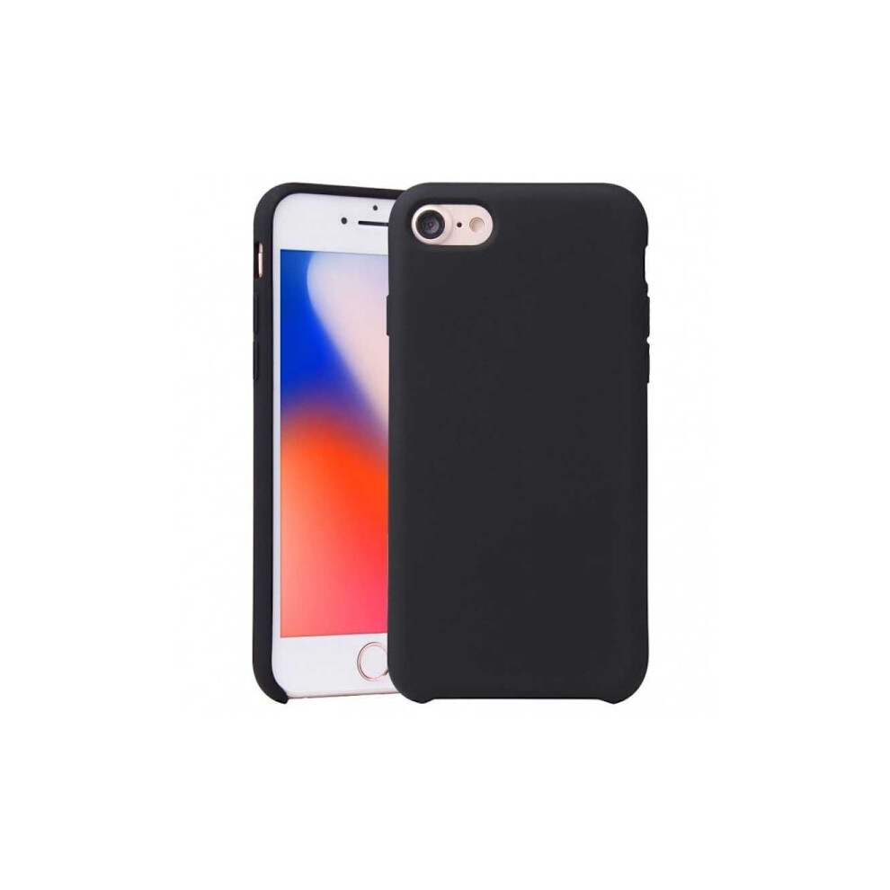 Compatible With Iphone 8 & 7 Rubberized Matte Silicone Case Black 9170372852970