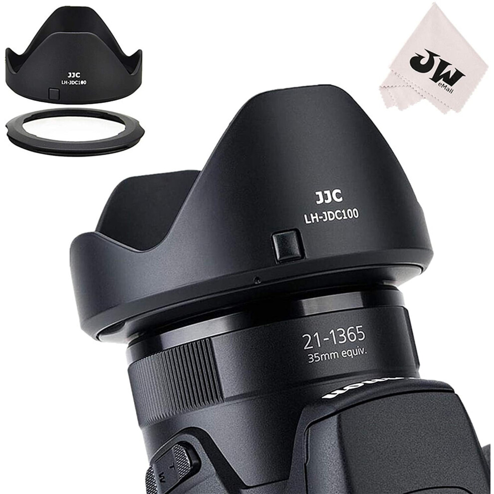 Reversible Lens Hood Shade Protector & 67Mm Filter Adapter Ring For Canon Powershot Sx70 Hs, G3 X, Sx60 Hs, Sx50 Light 9170372851317