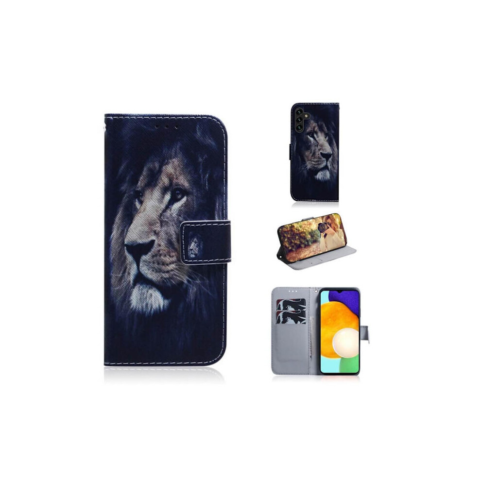 Wallet Case Compatible With Samsung Galaxy S23 - Lion 9170372852611