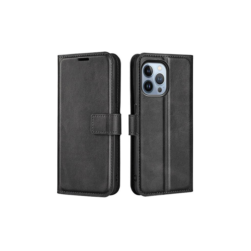 Compatible With Iphone 14 Pro Wallet Leather Black 9170372852628
