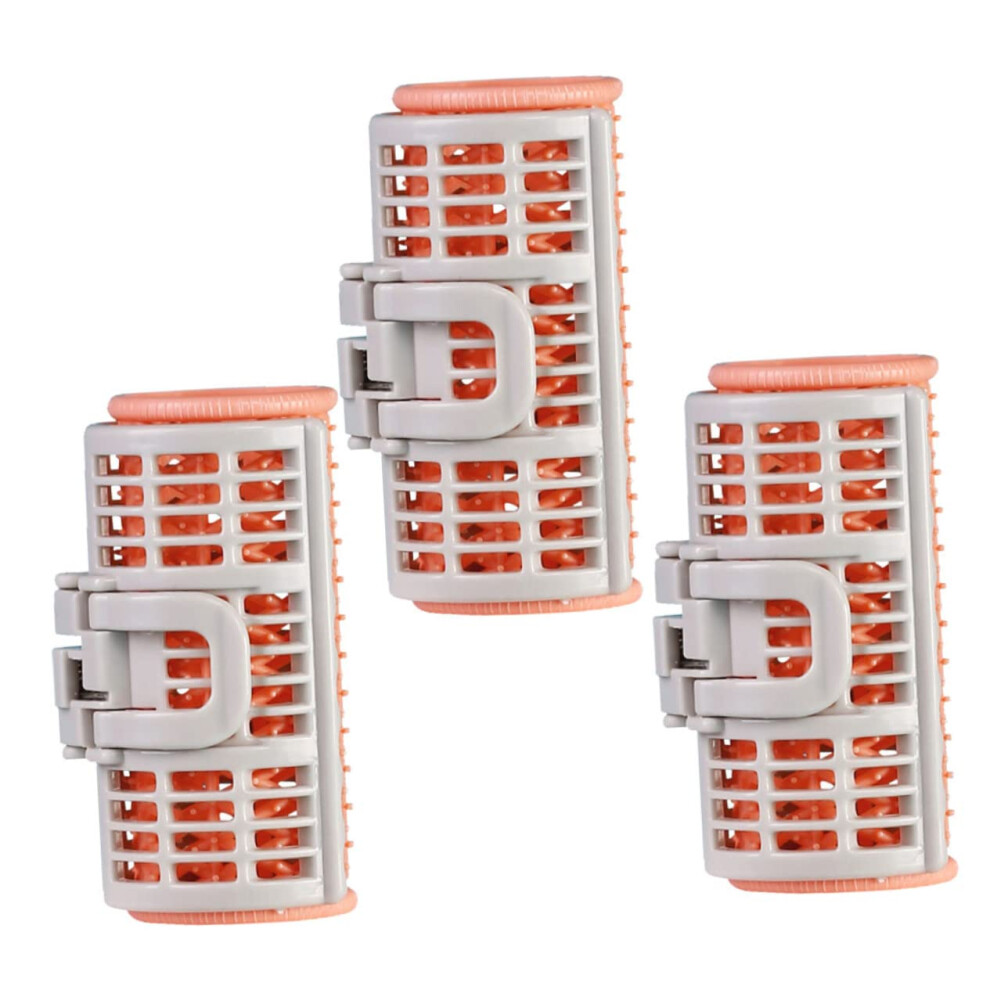 Hair Rollers Set, Self Grip Plastic Curlers for Bangs and Heat Styling, 3pcs