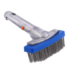 Heavy Duty Stainless Steel Pool Cleaning Brush for Swimming Pool Wall and Floor Scrubbing