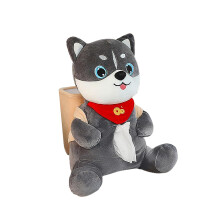 2 in 1 Plush Car Tissue Holder and Trash Can, Cute Cartoon Animal Design, Compact Fit for Cars